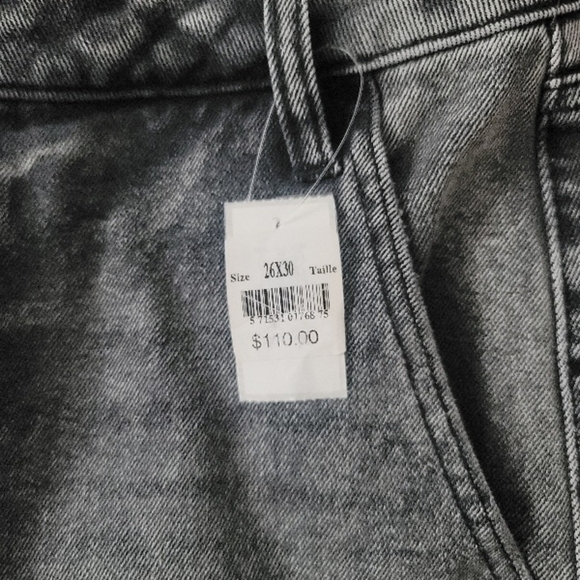AFRM Gray Straight Leg High-Rise Utility Jeans Classic Style | Size 26 X 30 - Picture 6 of 15